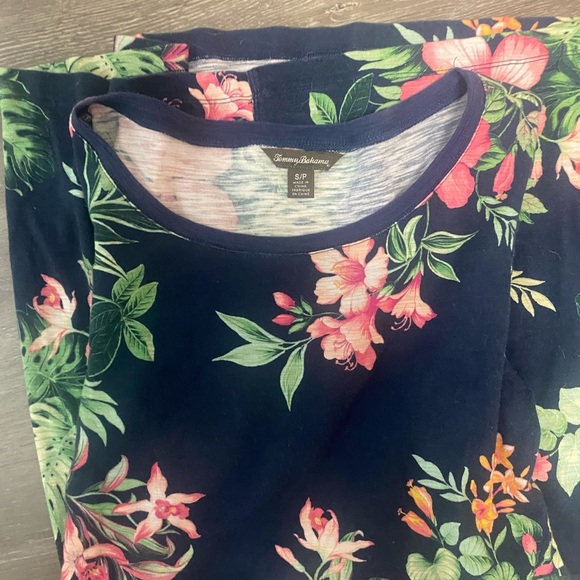 Tommy Bahama Navy Floral dress size Small - Picture 4 of 7
